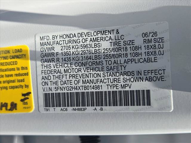 New 2026 Honda Pilot EX-L image 17