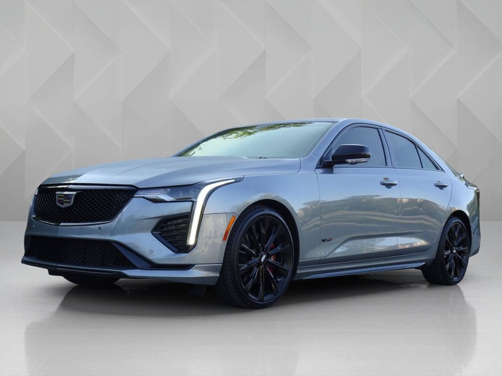 Certified 2024 Cadillac CT4 V w/ LPO, ONYX Package AWD/4WD image 1