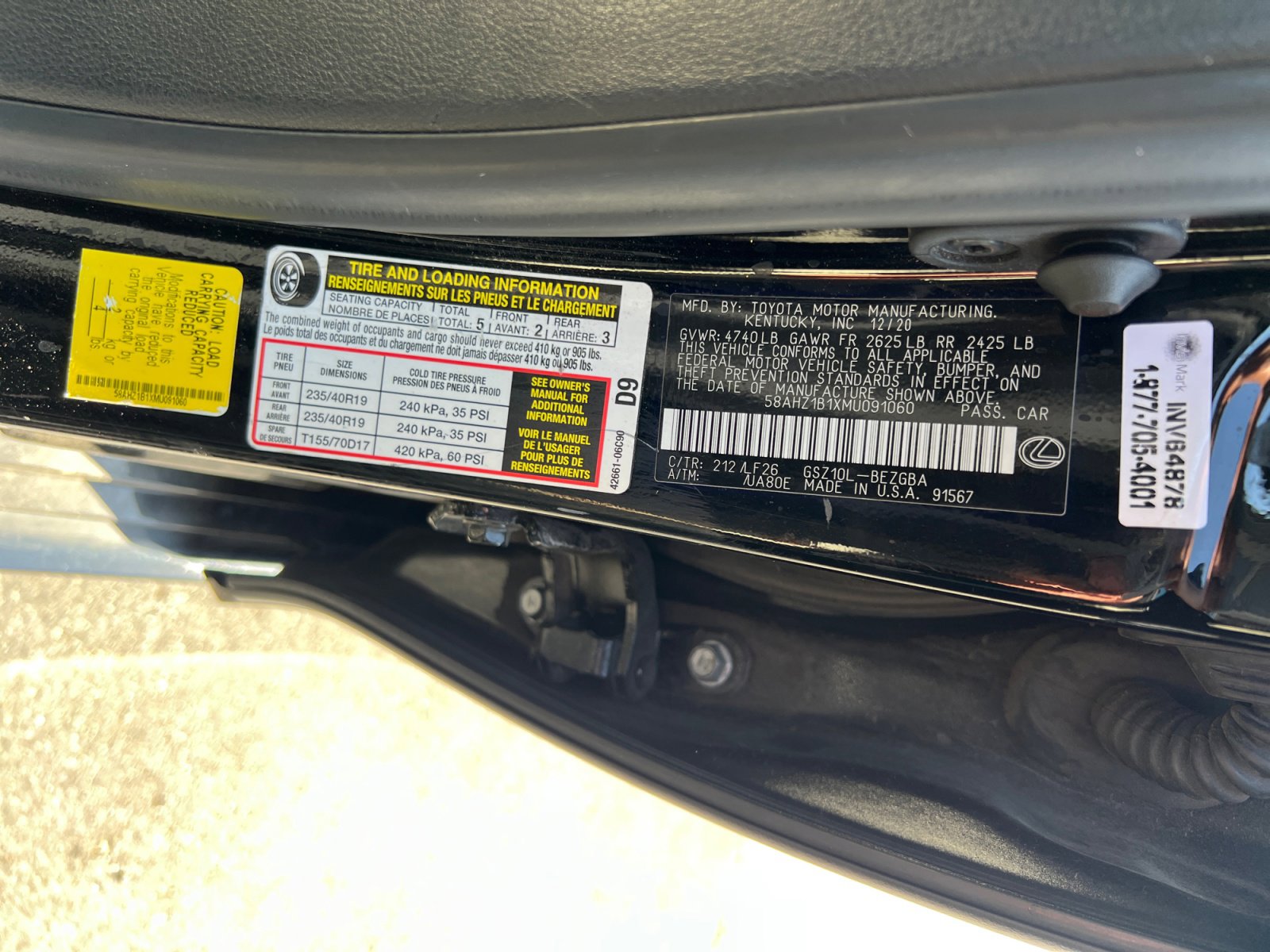 Used 2021 Lexus ES 350 F Sport w/ Special Edition image 22