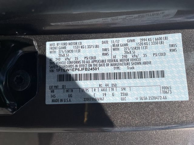 Used 2018 Ford F150 XLT w/ Equipment Group 302A Luxury AWD/4WD image 27