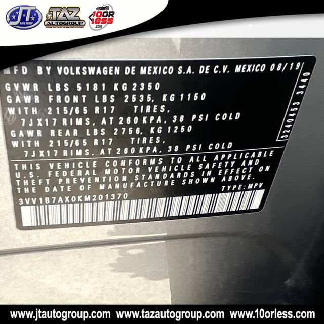 Used 2019 Volkswagen Tiguan S w/ Driver Assistance Package FWD image 21