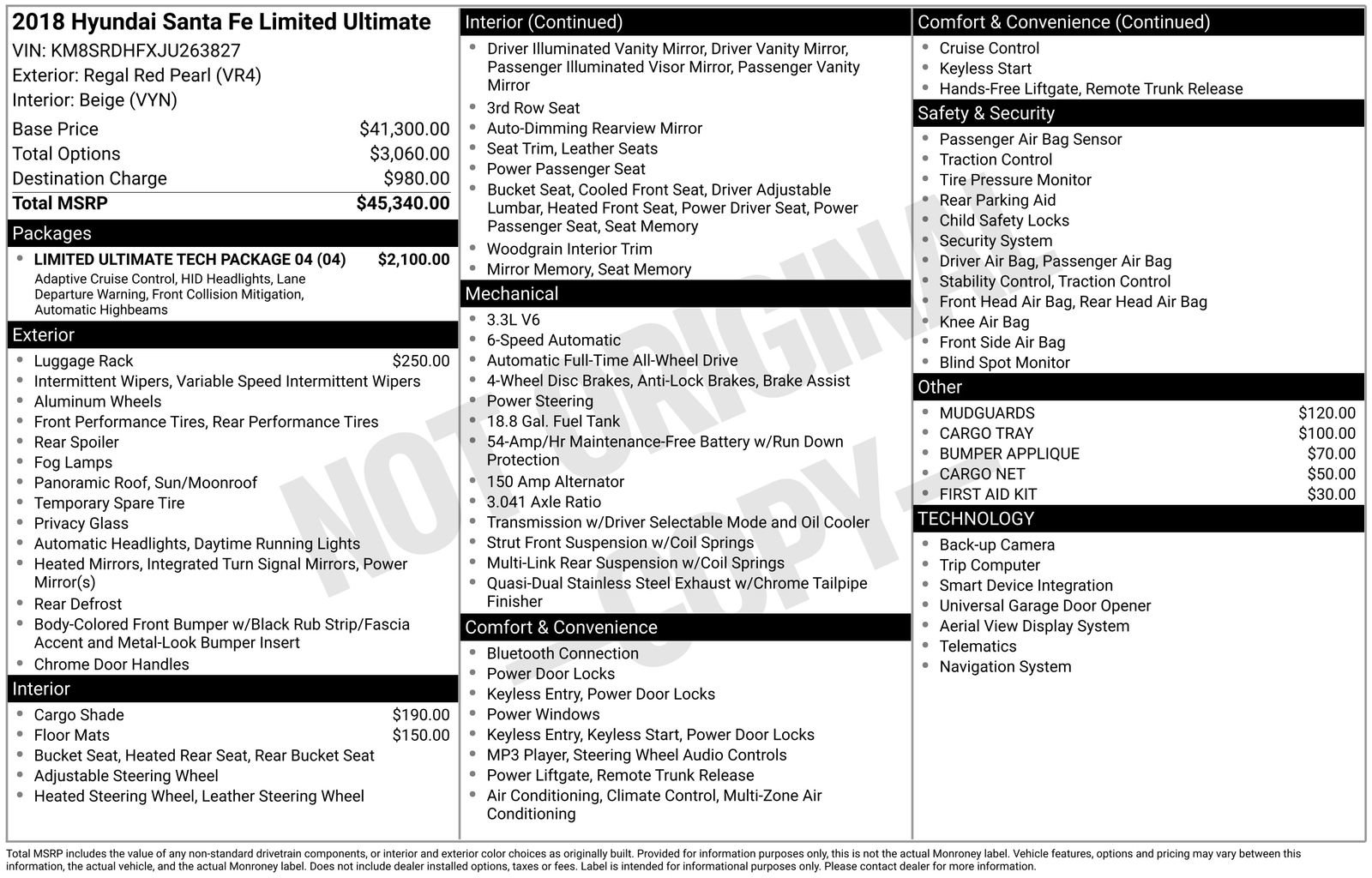 Used 2018 Hyundai Santa Fe Limited image 6