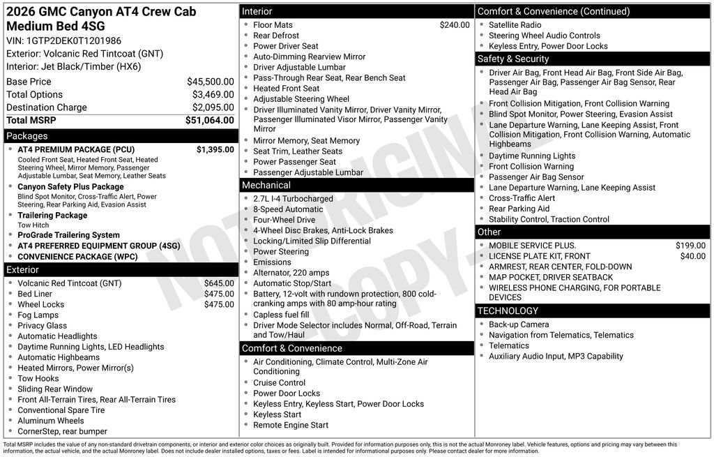 New 2026 GMC Canyon AT4 w/ AT4 Premium Package AWD/4WD image 45