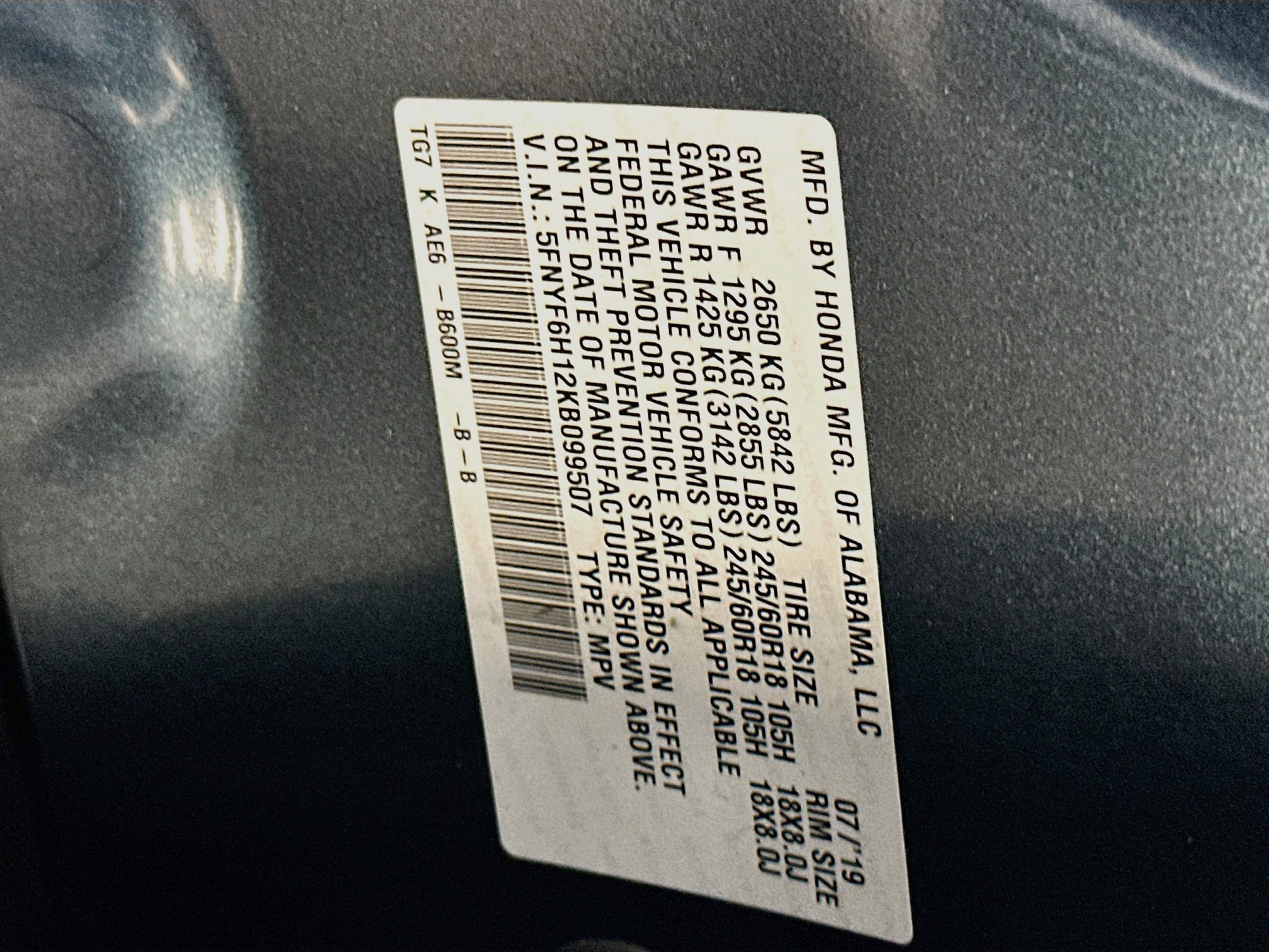 Used 2019 Honda Pilot LX image 12