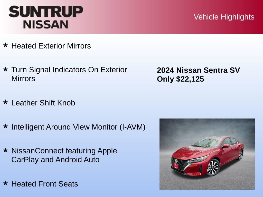 Used 2024 Nissan Sentra SV w/ SV Premium Package image 23