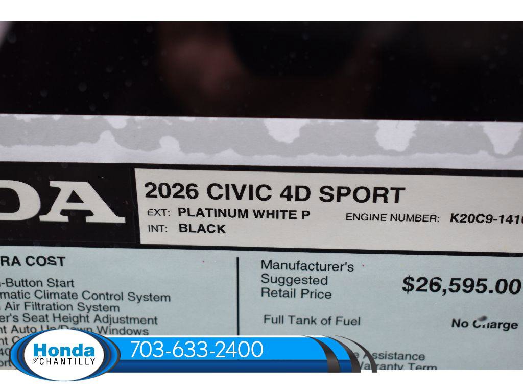 New 2026 Honda Civic Sport image 32