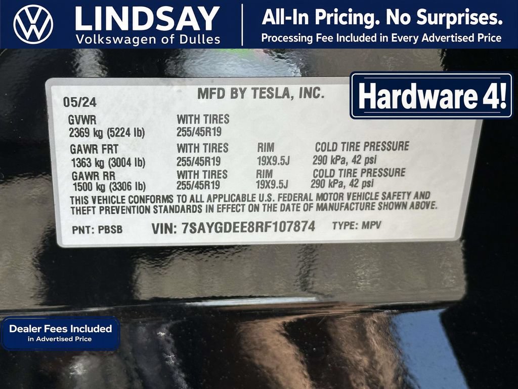 Used 2024 Tesla Model Y Long Range AWD/4WD image 21