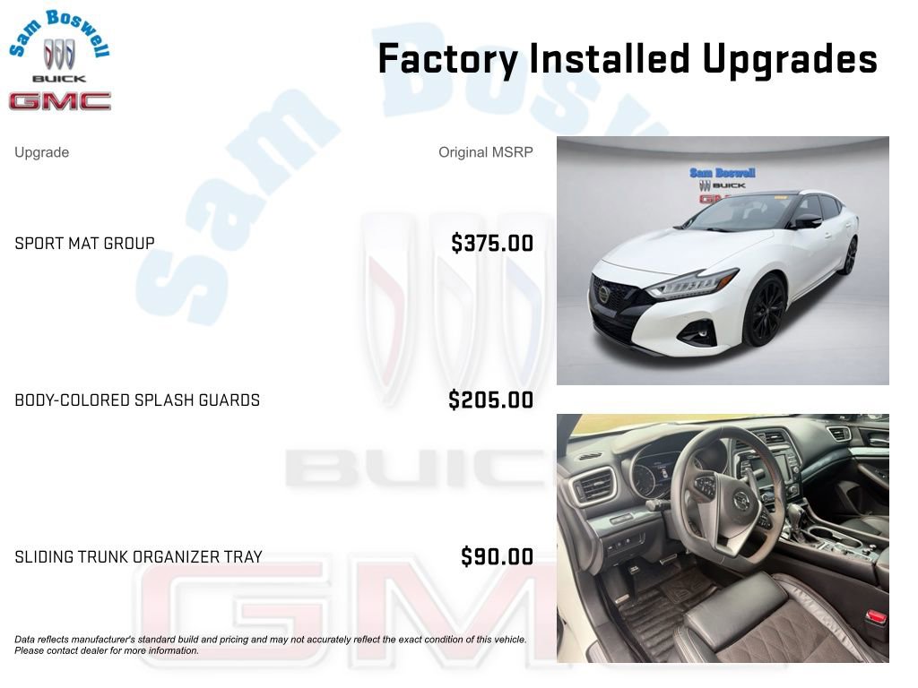 Used 2021 Nissan Maxima SR w/ Sport Mat Group FWD image 3