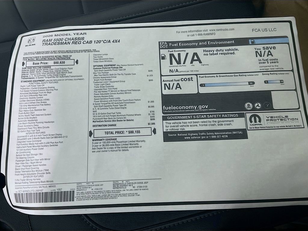 New 2026 RAM 5500 Tradesman AWD/4WD image 20