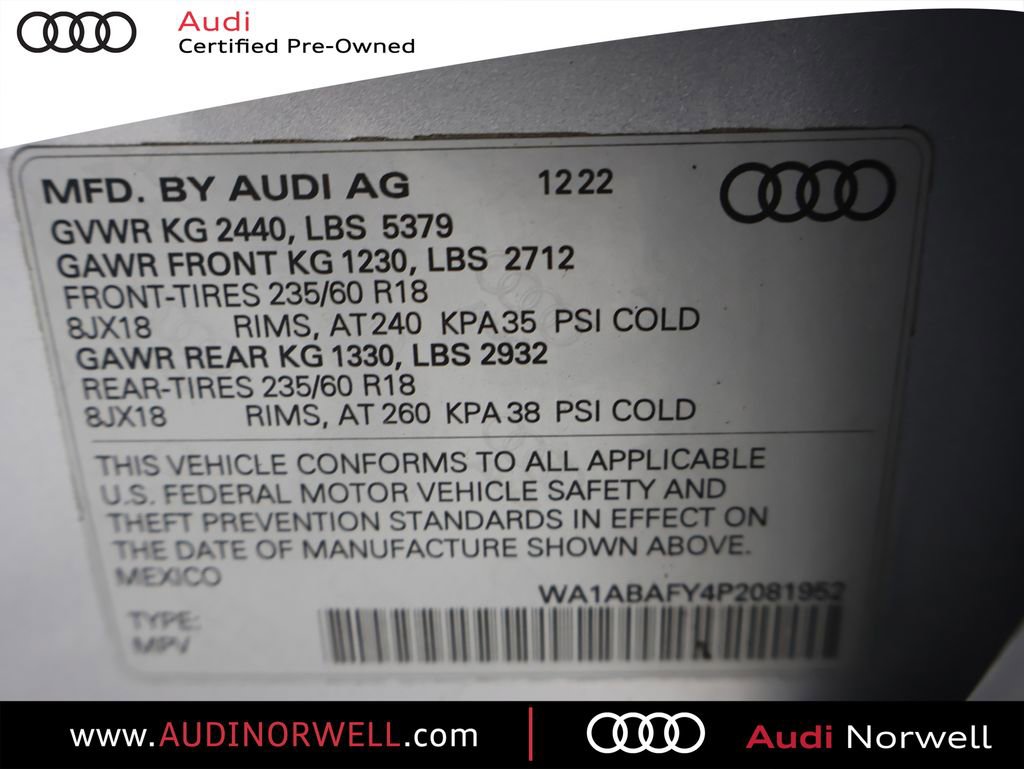 Certified 2023 Audi Q5 2.0T Premium w/ Convenience Package image 3