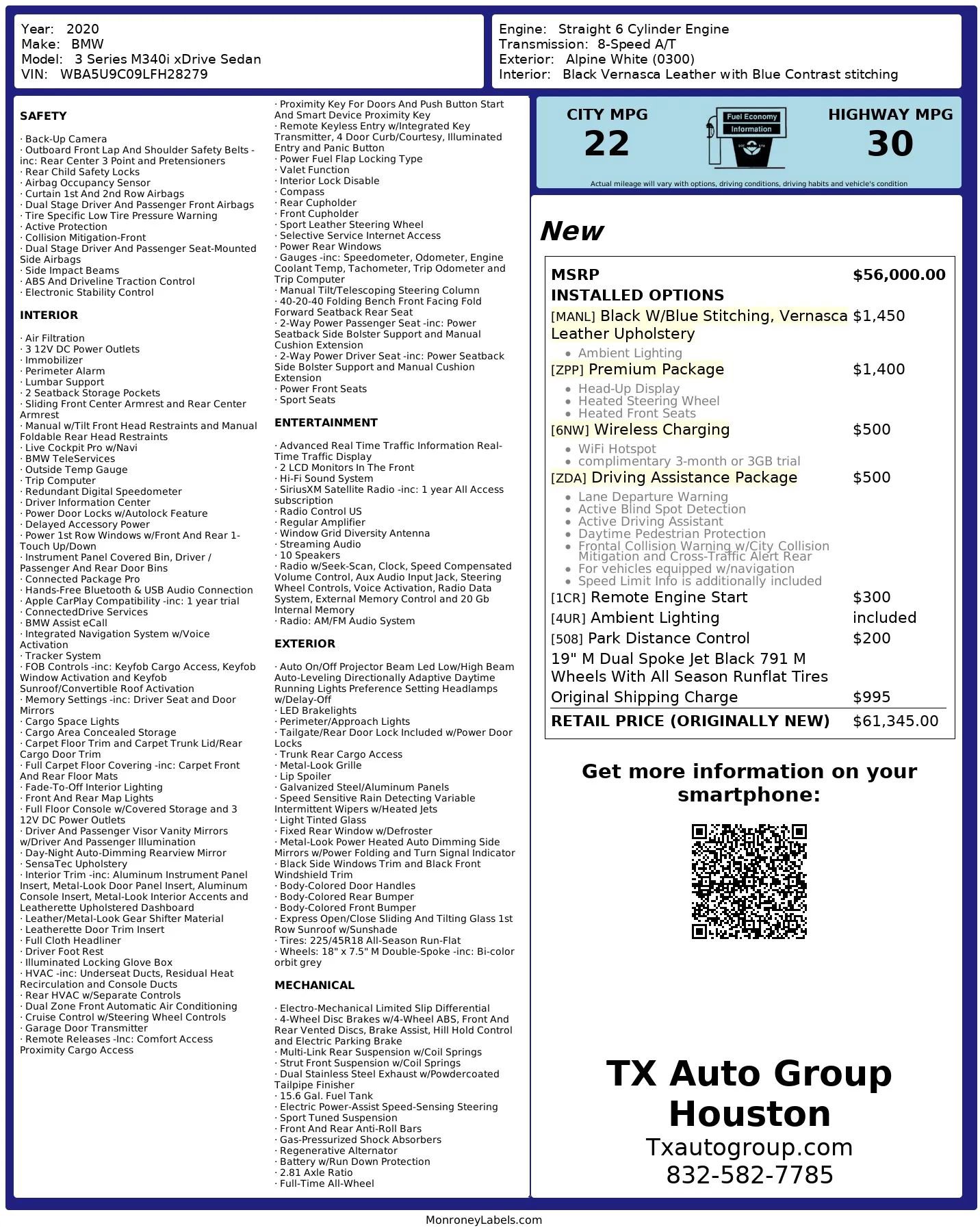 Used 2020 BMW M340i xDrive image 54