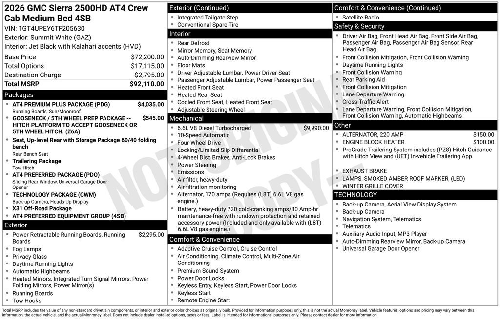 New 2026 GMC Sierra 2500 AT4 w/ AT4 Premium Plus Package image 45