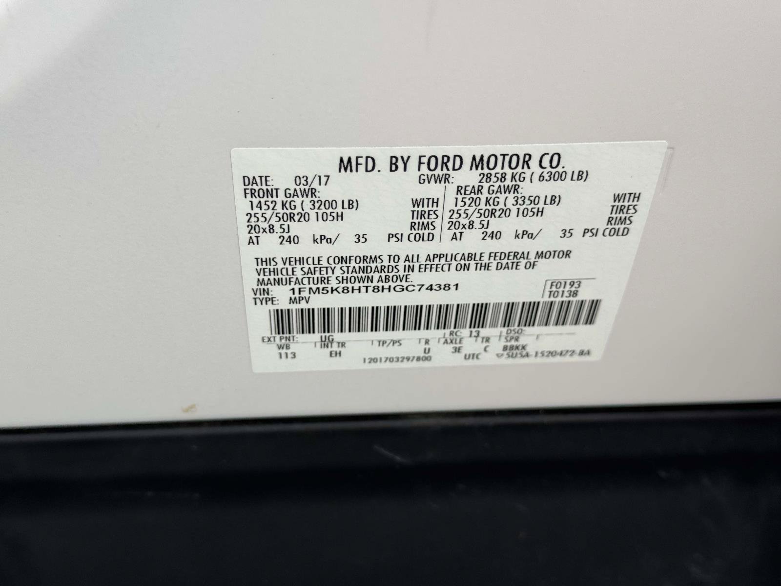 Used 2017 Ford Explorer Platinum AWD/4WD image 16