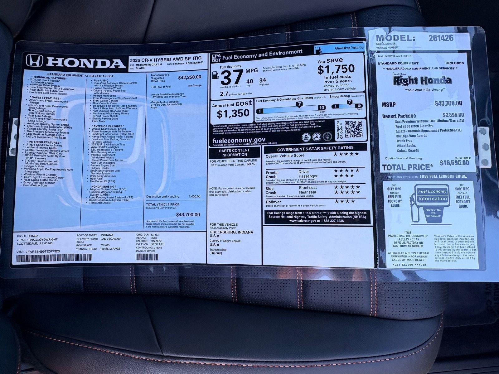 New 2026 Honda CR-V Sport Touring image 20