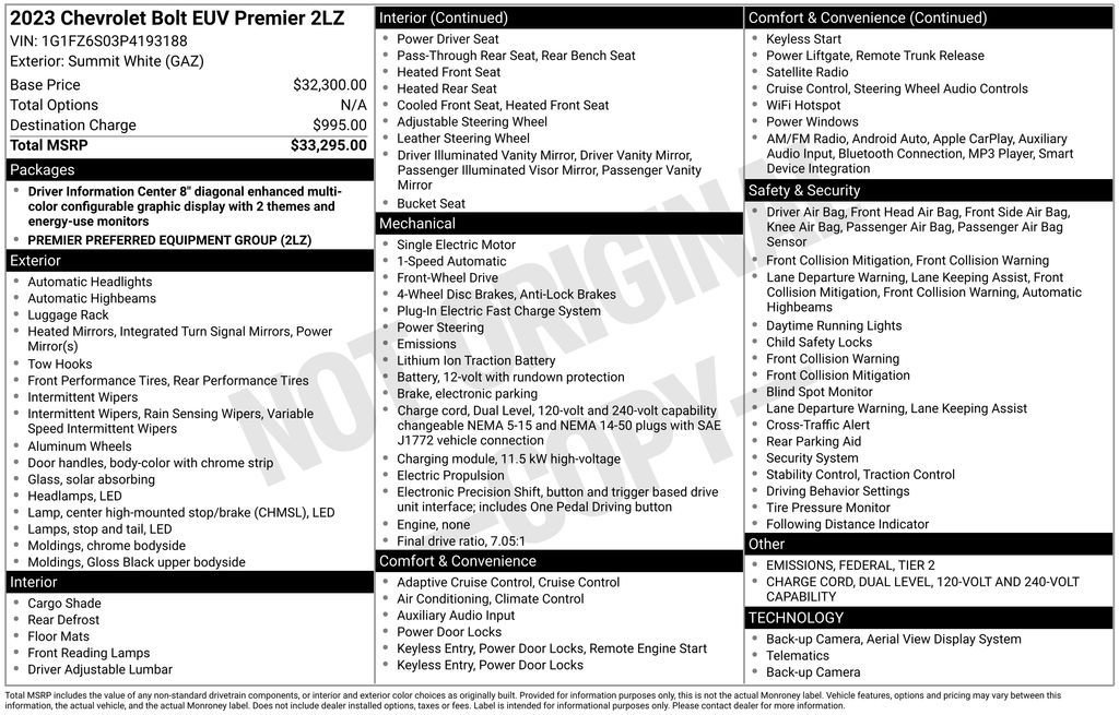 Certified 2023 Chevrolet Bolt EUV Premier image 30