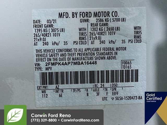 Used 2021 Ford Edge ST w/ Equipment Group 401A AWD/4WD image 38