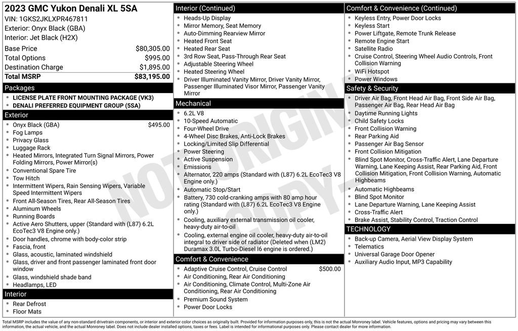 Certified 2023 GMC Yukon XL Denali image 11