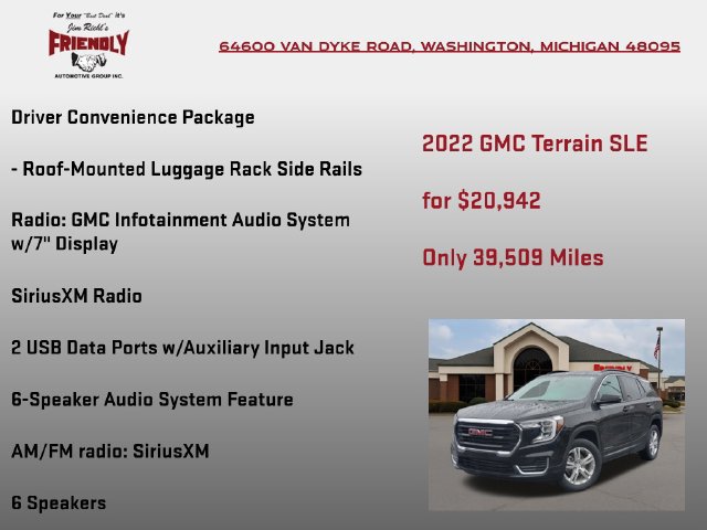 Used 2022 GMC Terrain SLE w/ Driver Convenience Package AWD/4WD image 15