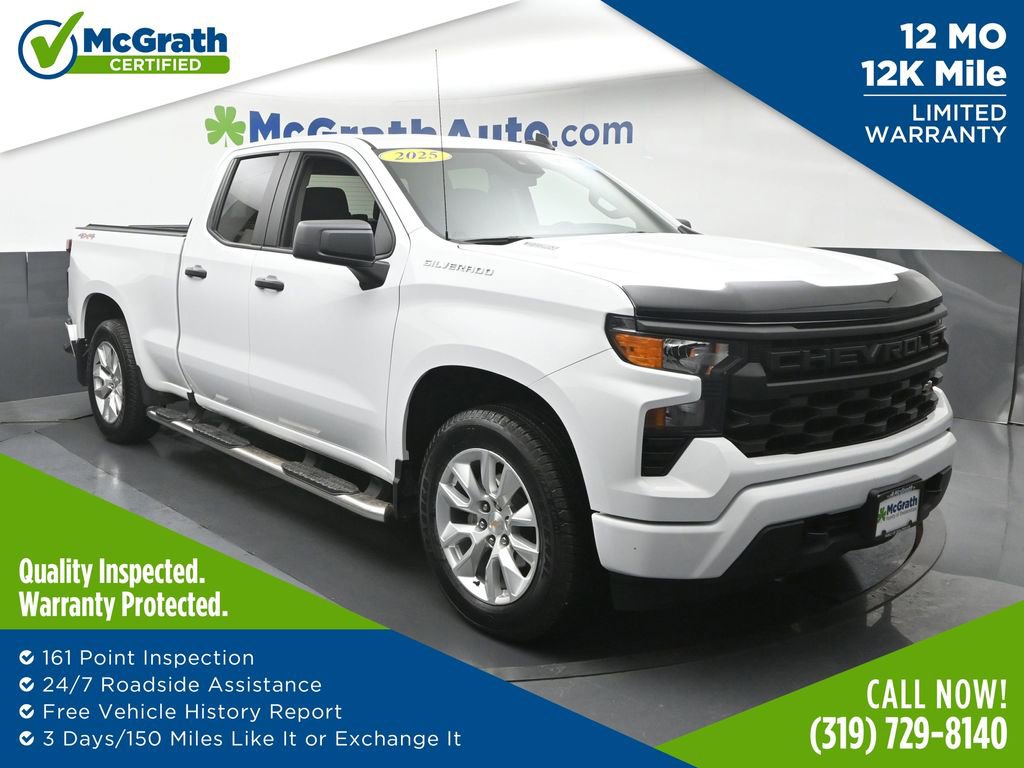 Used 2025 Chevrolet Silverado 1500 Custom AWD/4WD image 1