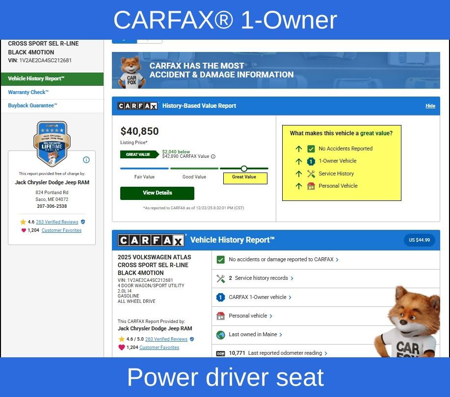 Used 2025 Volkswagen Atlas Cross Sport SEL R-Line image 9
