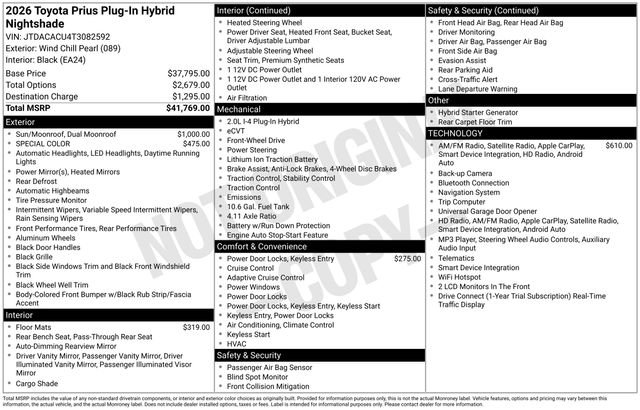 Certified 2026 Toyota Prius Plug-In Hybrid FWD image 31