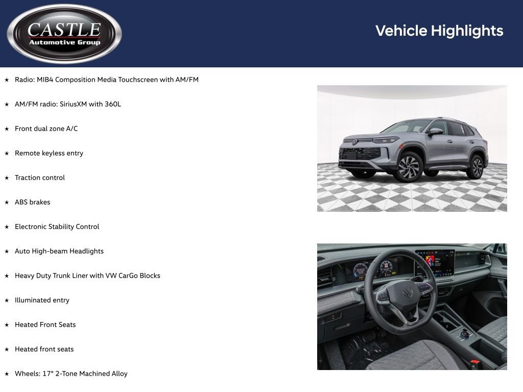 New 2026 Volkswagen Tiguan S AWD/4WD image 3
