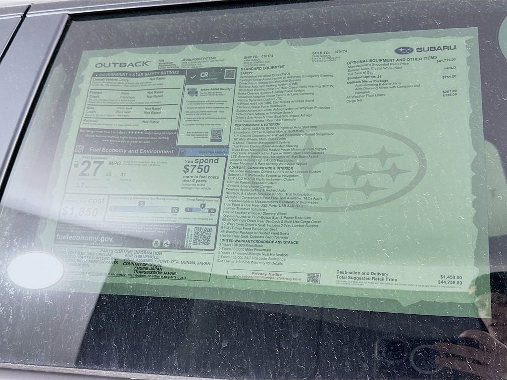 New 2026 Subaru Outback Limited image 12