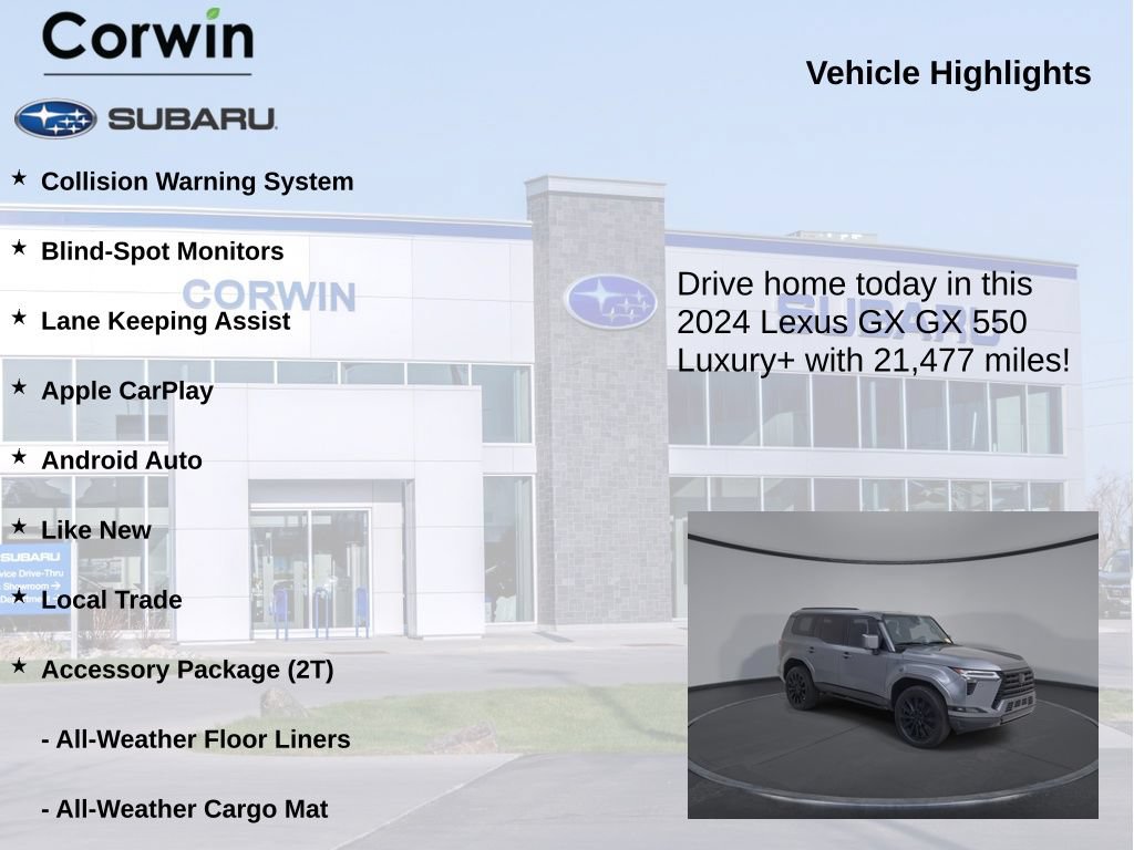 Used 2024 Lexus GX 550 w/ Accessory Package (2T) AWD/4WD image 6