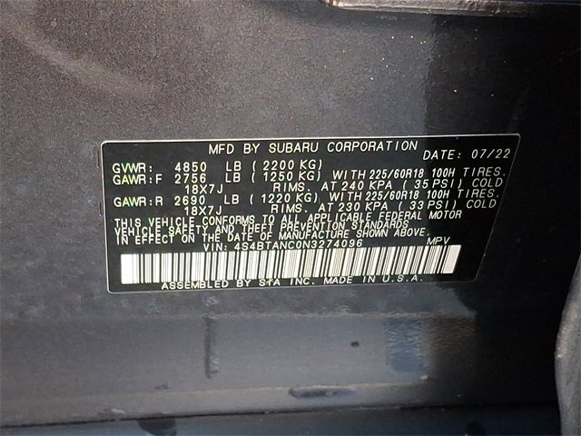 Used 2022 Subaru Outback Limited image 28