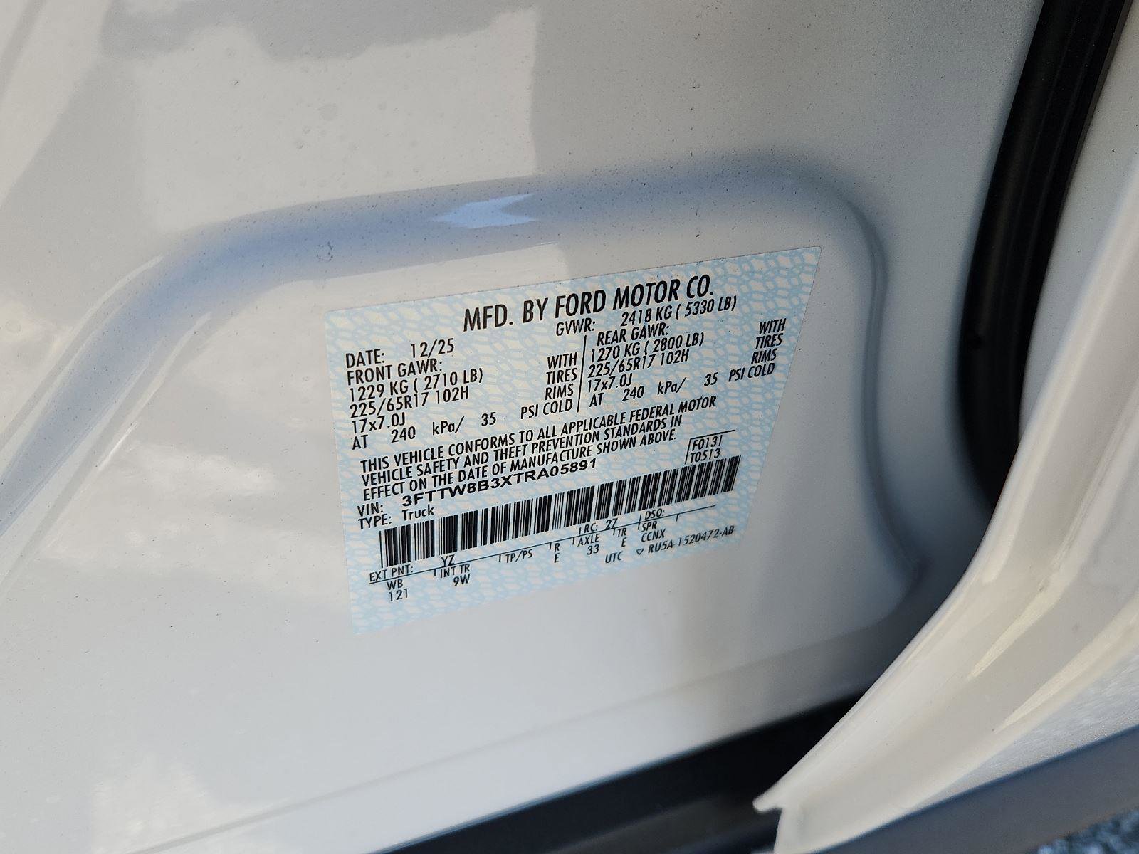 New 2026 Ford Maverick XL w/ Equipment Group 101A image 16