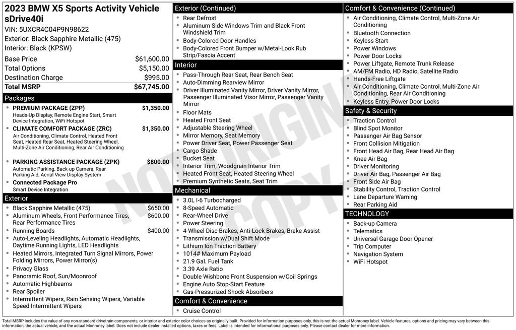 Used 2023 BMW X5 sDrive40i image 43