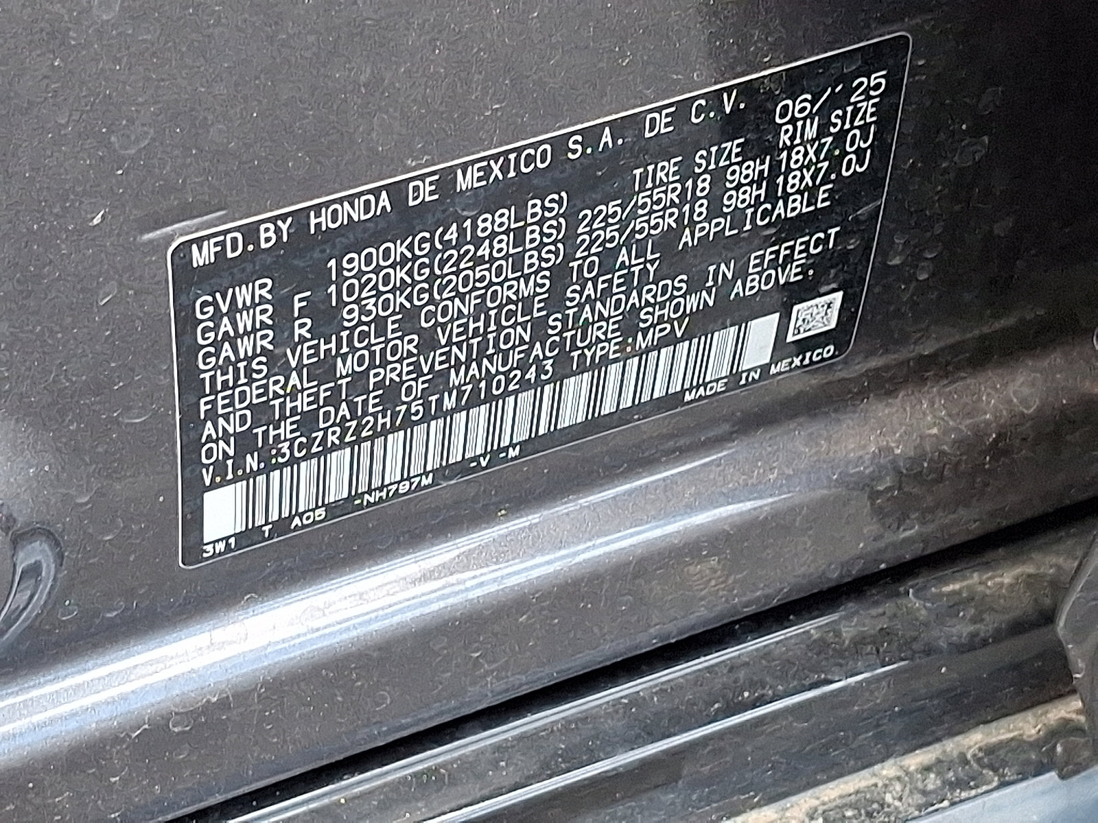 Certified 2026 Honda HR-V EX-L image 4