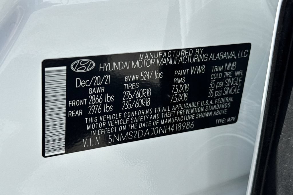 Used 2022 Hyundai Santa Fe SEL w/ Cargo Package AWD/4WD image 27