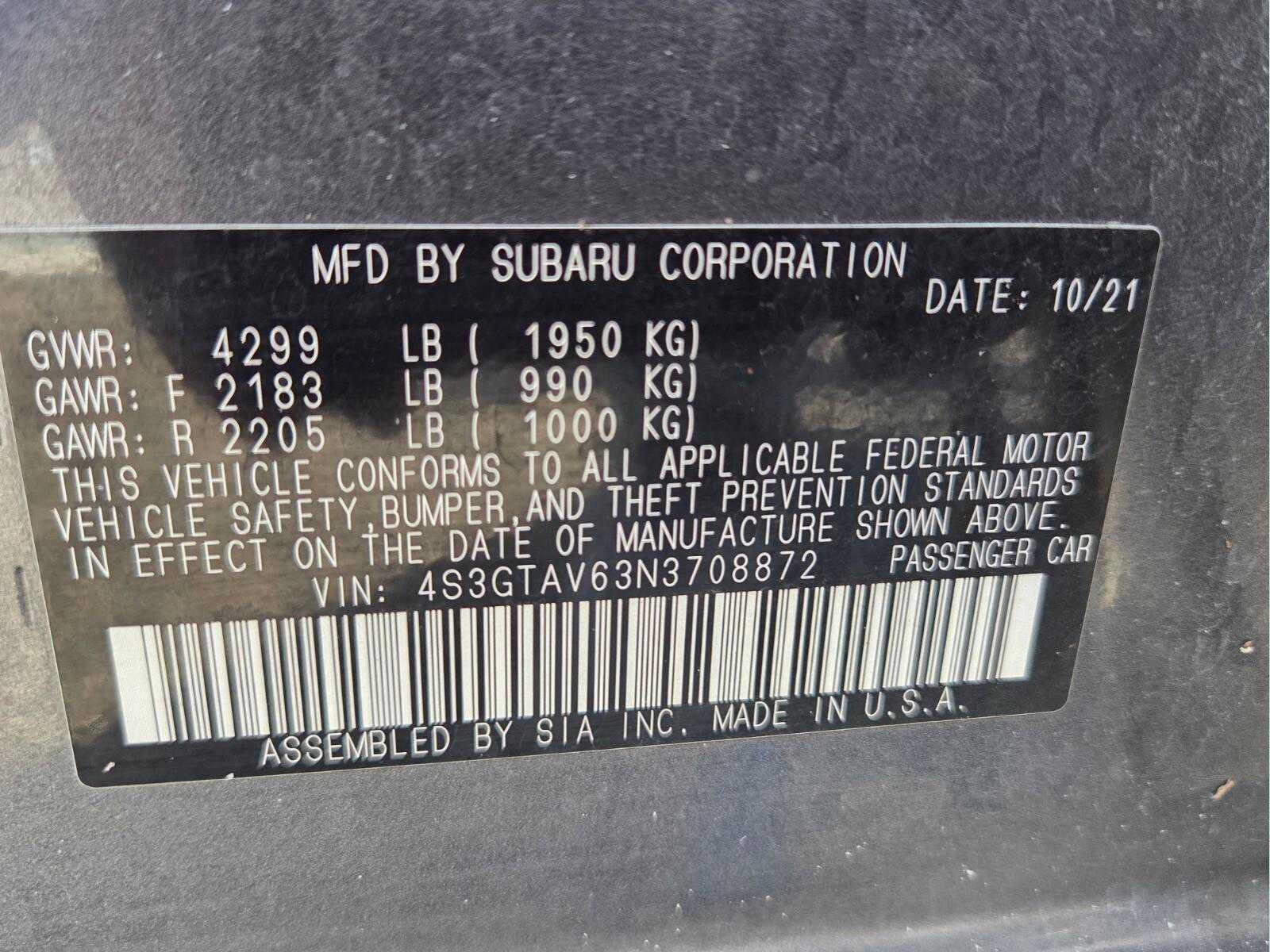 Used 2022 Subaru Impreza 2.0i Premium AWD/4WD image 20