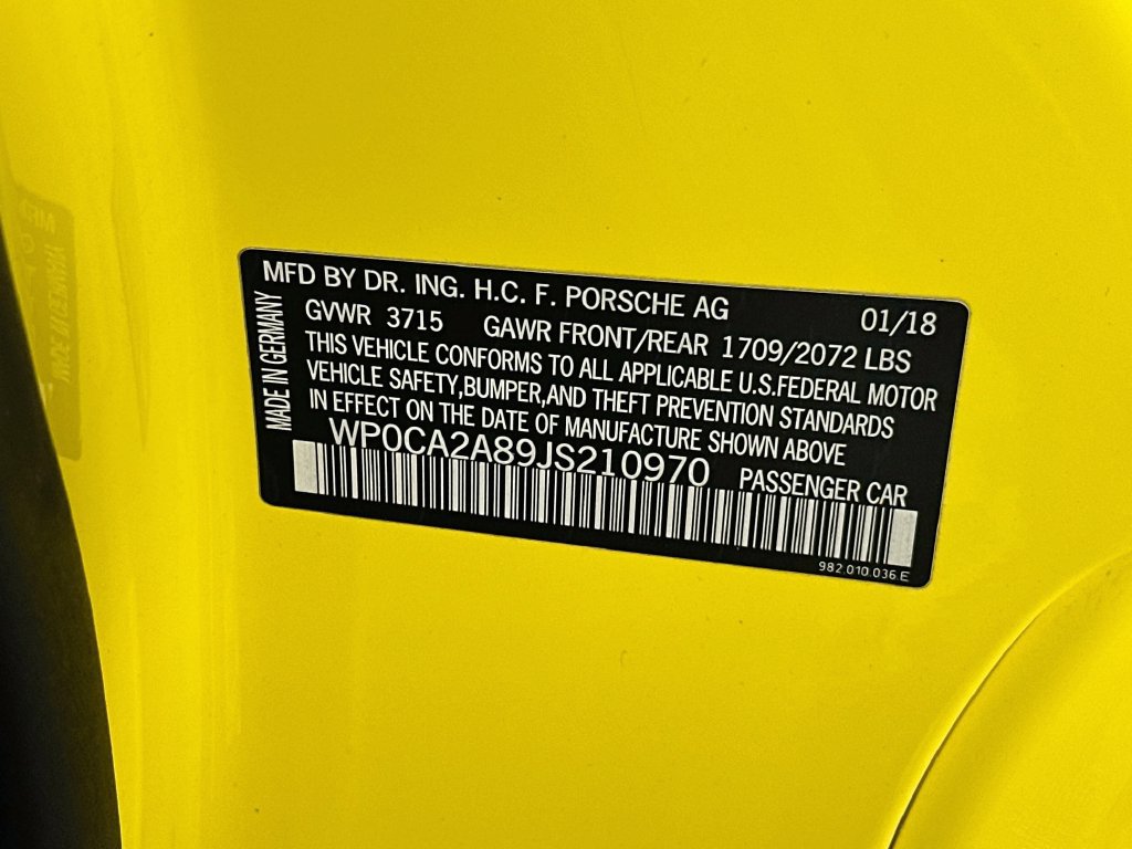 Used 2018 Porsche 718 Boxster RWD image 31