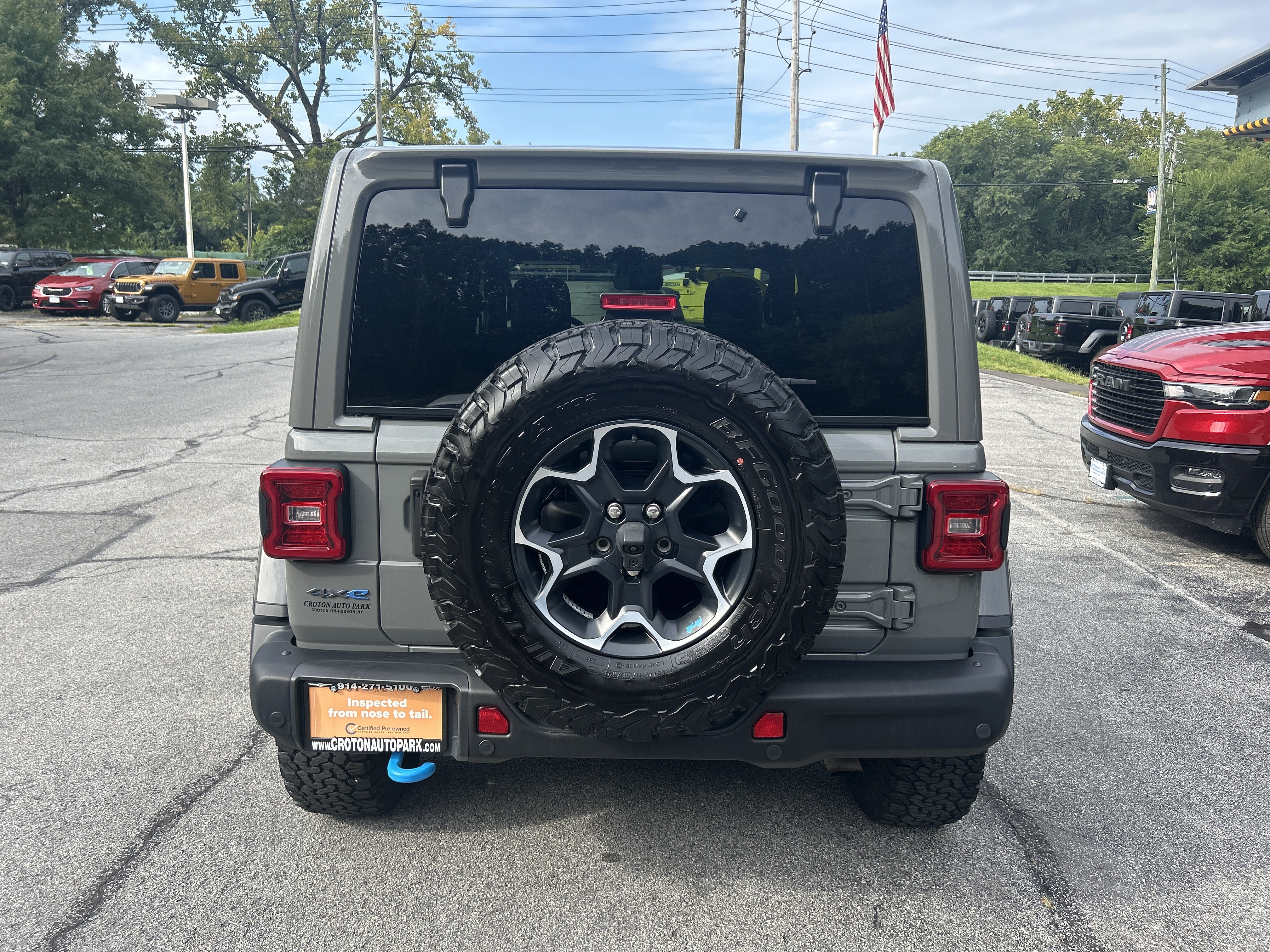 Certified 2022 Jeep Wrangler Unlimited Rubicon 4xe w/ Steel Bumper Group AWD/4WD image 8
