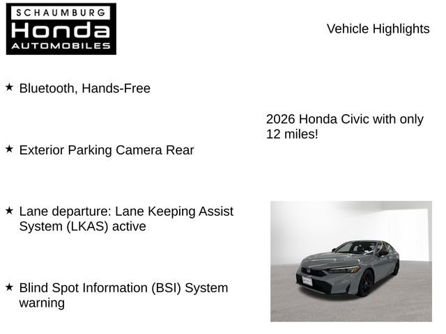 New 2026 Honda Civic Sport image 7