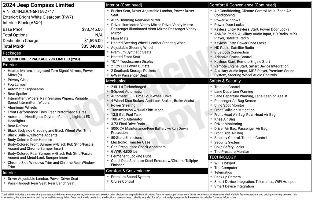 Certified 2024 Jeep Compass Limited image 42