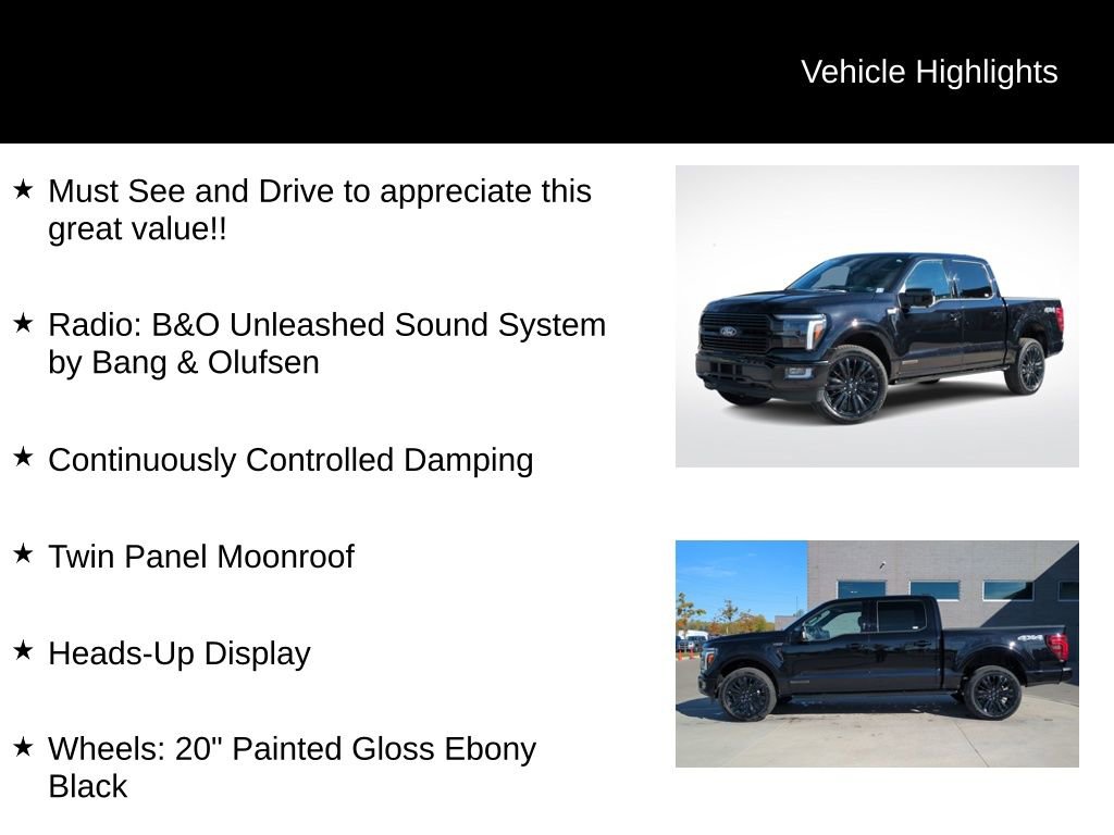 Certified 2024 Ford F150 Platinum w/ Equipment Group 702A High image 22
