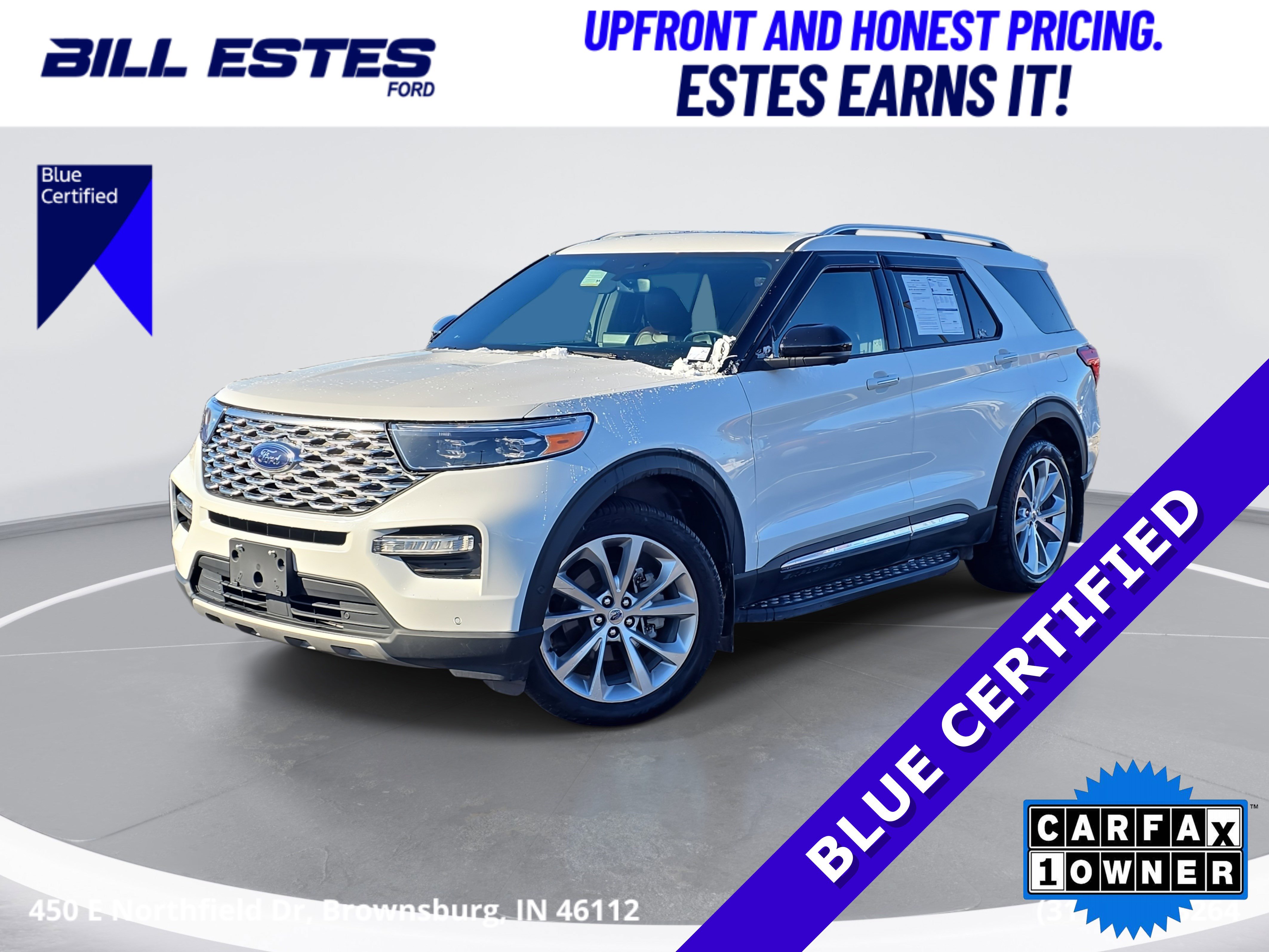Certified 2021 Ford Explorer Platinum w/ Equipment Group 601A