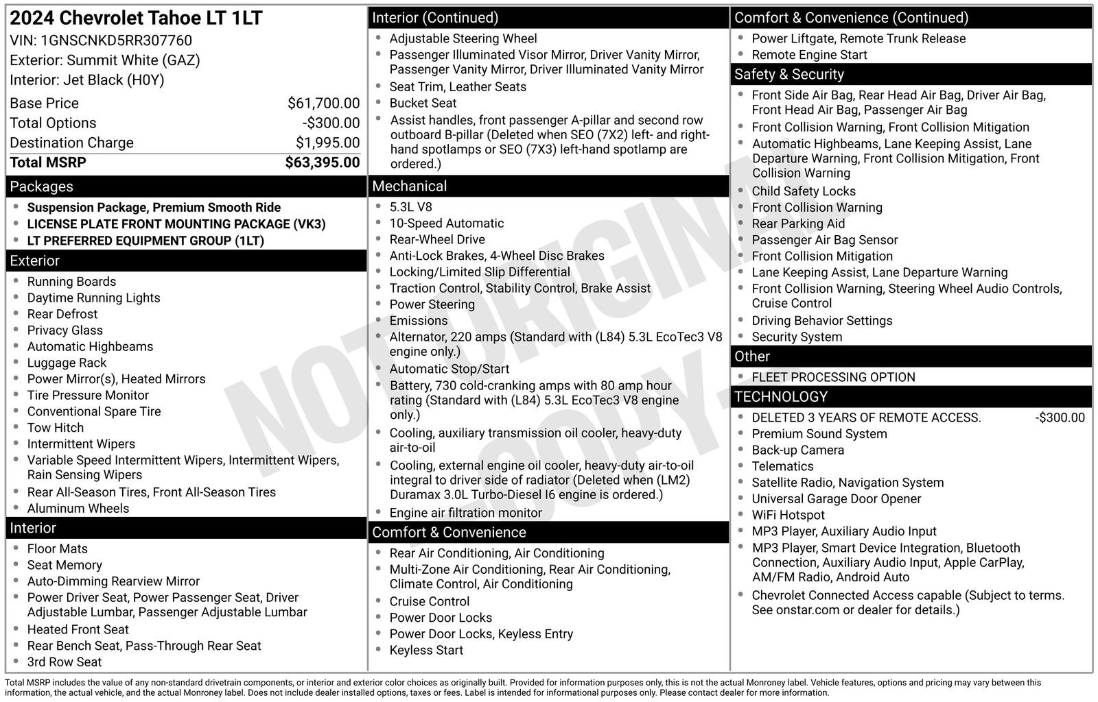 Used 2024 Chevrolet Tahoe LT RWD image 46