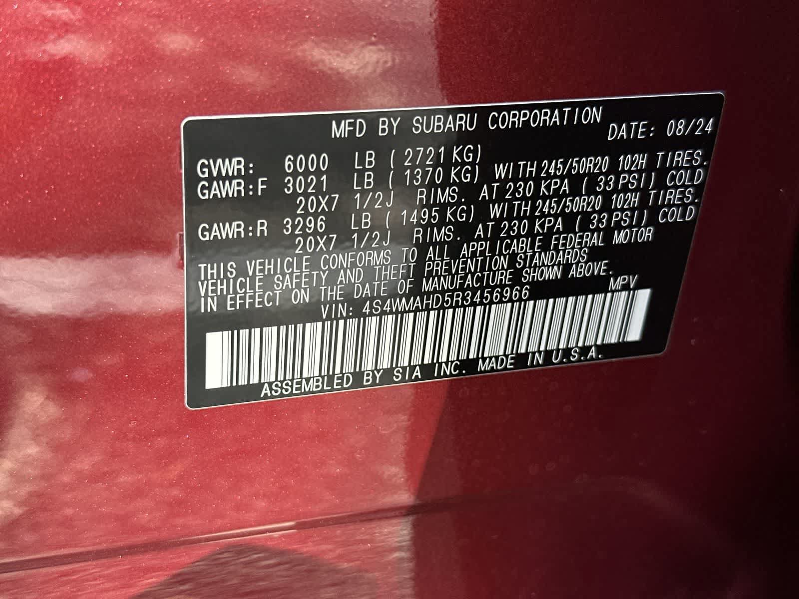 Used 2024 Subaru Ascent Onyx Edition AWD/4WD image 24
