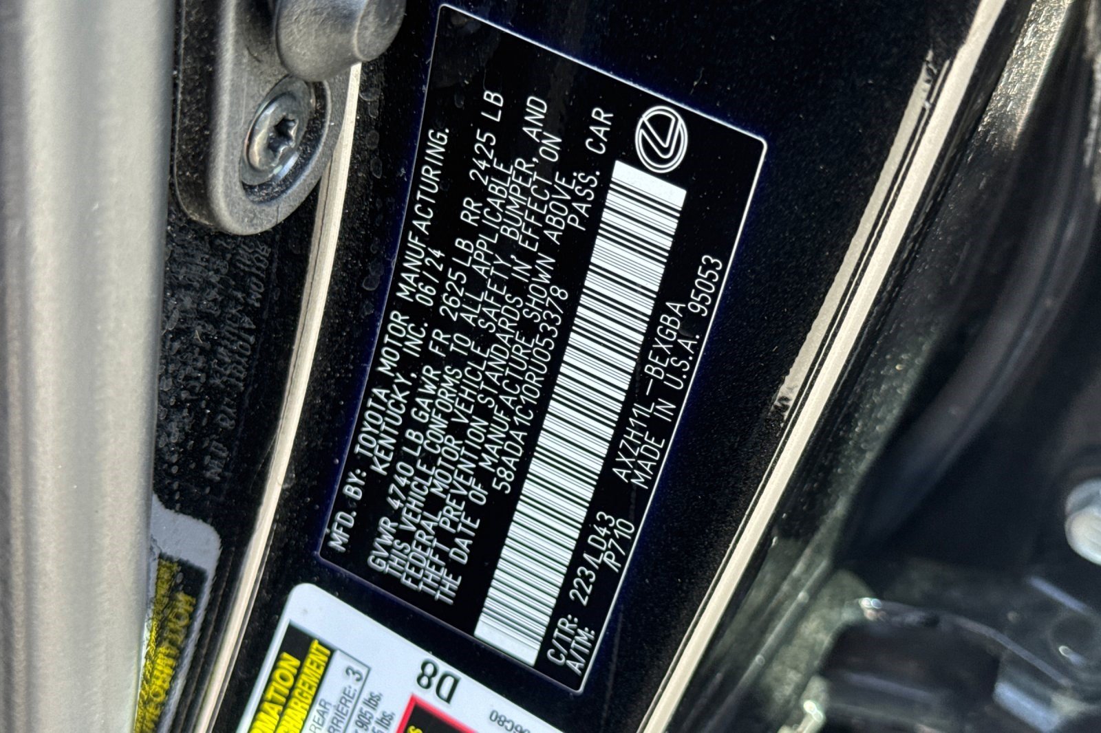 Certified 2024 Lexus ES 300h w/ Premium Package FWD image 40
