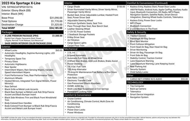 Certified 2023 Kia Sportage X-Line w/ X-Line Premium Package image 48