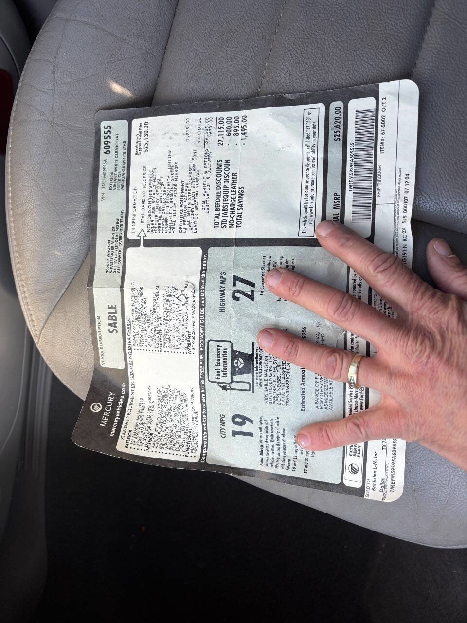 Used 2005 Mercury Sable LS image 13