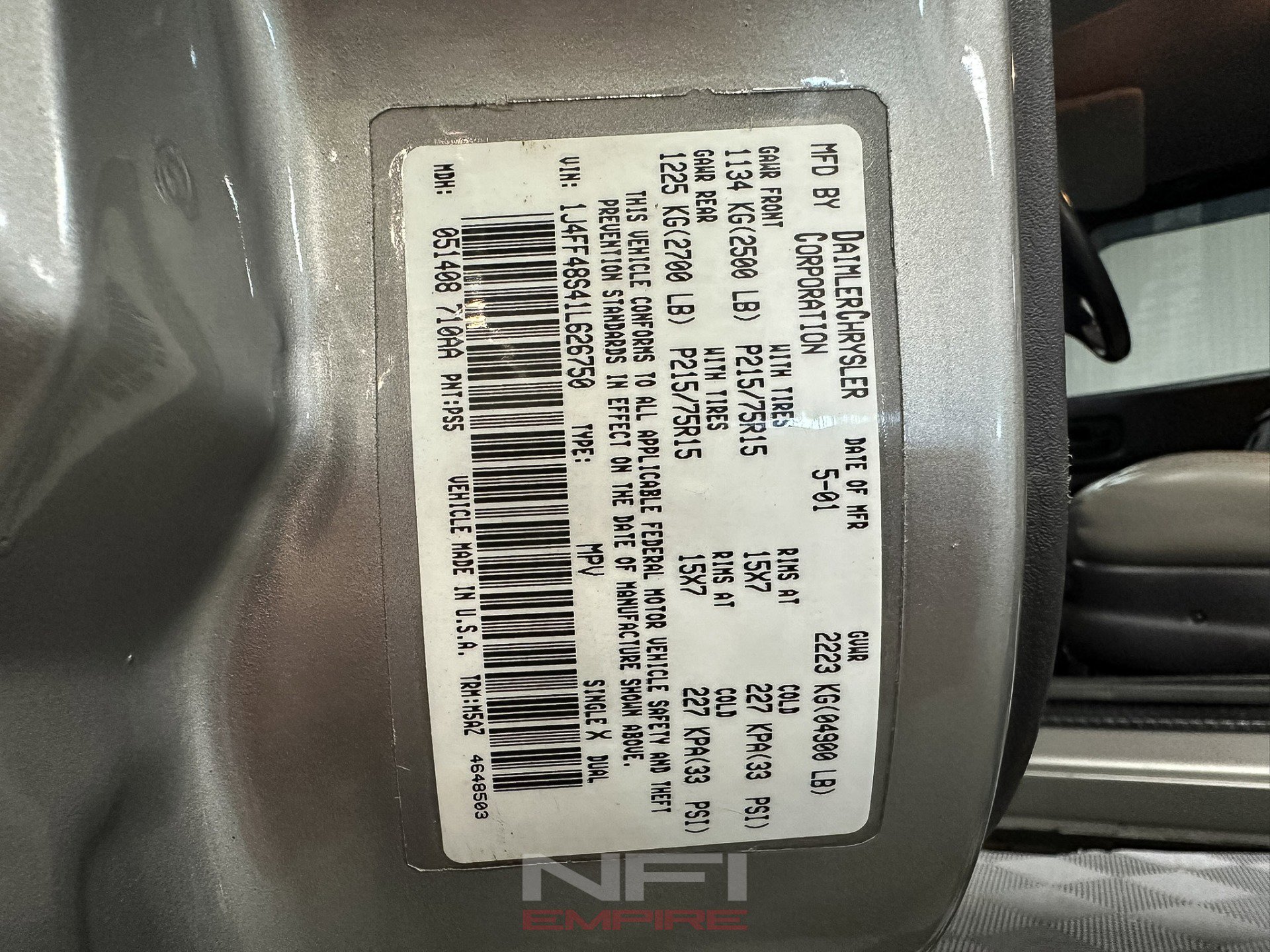 Used 2001 Jeep Cherokee Sport image 48