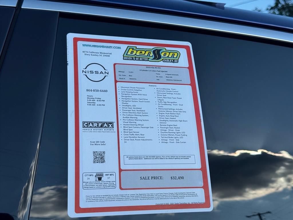 Used 2025 Kia K5 EX FWD image 25