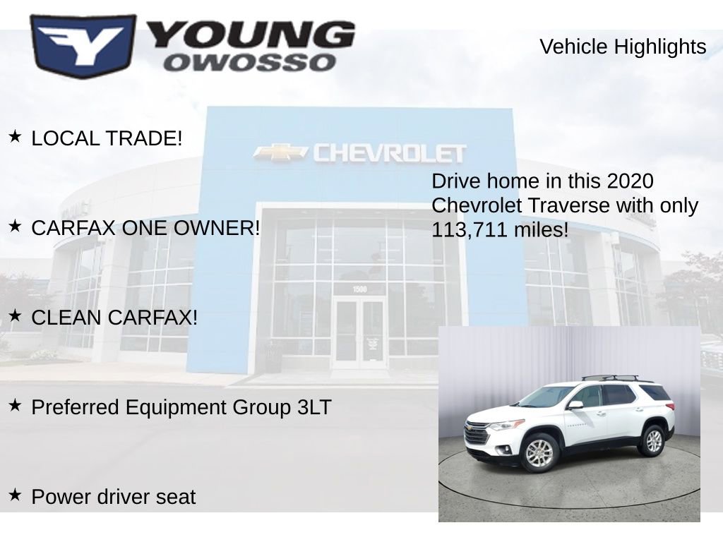 Used 2020 Chevrolet Traverse LT w/ LPO, Floor Liner Package AWD/4WD image 7