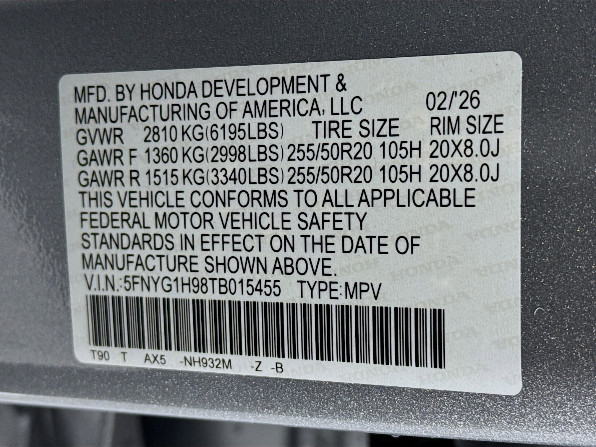 New 2026 Honda Pilot Black Edition image 34