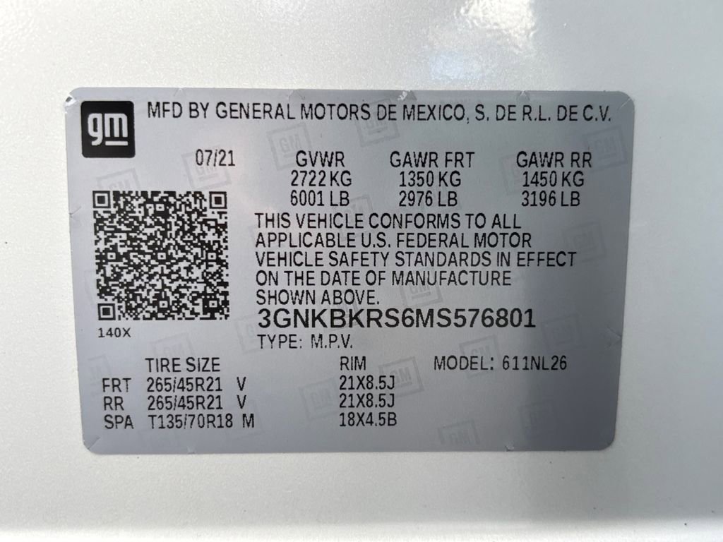 Used 2021 Chevrolet Blazer RS w/ Enhanced Convenience Package image 34